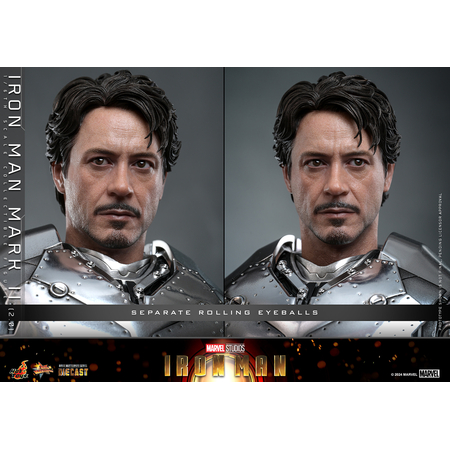 Marvel Iron Man Mark II (2_0) 1:6 Scale Figure DIECAST Hot Toys 913024 MMS733-D59