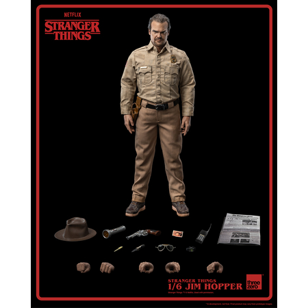 Stranger Things Jim Hopper (Saison 1) Figurine Échelle 1:6 Threezero 3Z05150W0 913207