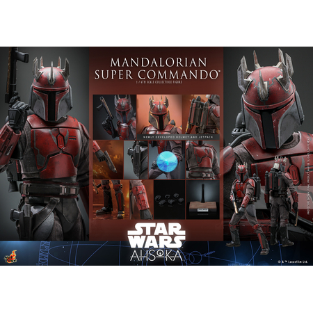 Star Wars Mandalorian Super Commando Figurine Échelle 1:6 Hot Toys 913183 TMS127