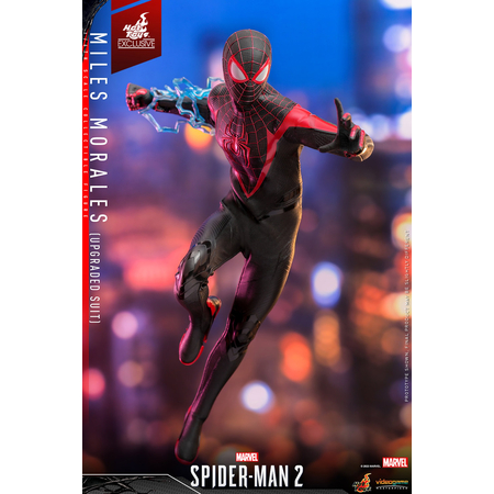 Marvel Spider-Man 2 Miles Morales (Costume Amélioré) Figurine EXCLUSIVE Échelle 1:6 Hot Toys 912519 VGM55