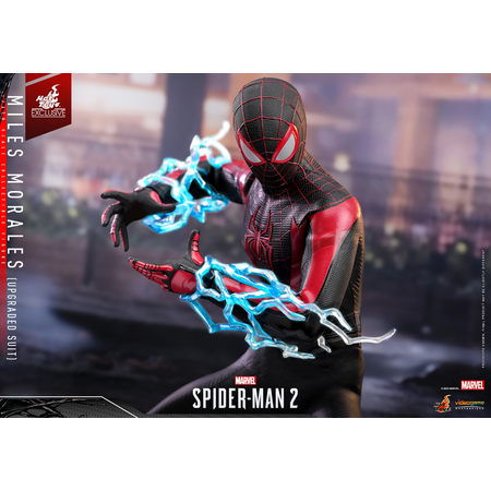 Marvel Spider-Man 2 Miles Morales (Costume Amélioré) Figurine EXCLUSIVE Échelle 1:6 Hot Toys 912519 VGM55