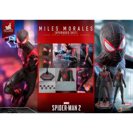 Marvel Spider-Man 2 Miles Morales (Upgraded Suit) 1:6 Scale Collectible Figure EXCLUSIVE Hot Toys 912519 VGM55