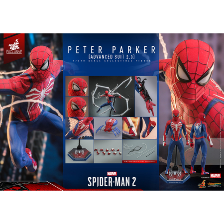 Marvel Spider-Man 2 Peter Parker Exclusive 1:6 Scale Figure Hot Toys 912518 VGM54