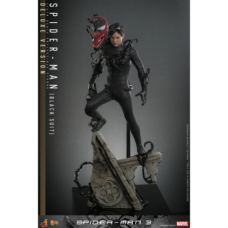Marvel Spider-Man 3 Spider-Man (Costume Noir) Version de Luxe (Tobey Maguire) Figurine Échelle 1:6 Hot Toys 9127682