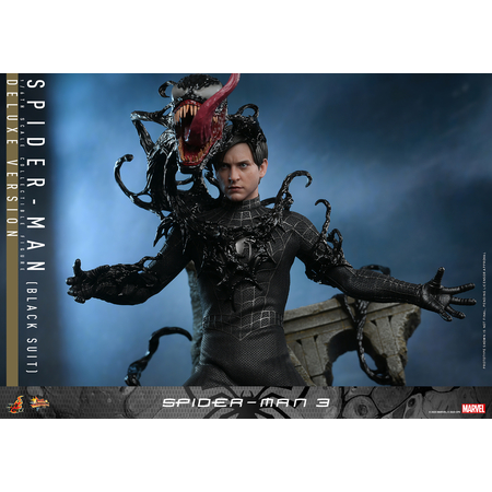 Marvel Spider-Man 3 Spider-Man (Costume Noir) Version de Luxe (Tobey Maguire) Figurine Échelle 1:6 Hot Toys 9127682