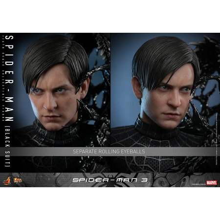Marvel Spider-Man 3 Spider-Man (Black Suit) (Tobey Maguire) 1:6 Scale Figure Hot Toys 912768