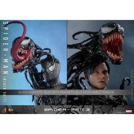 Marvel Spider-Man 3 Spider-Man (Costume Noir) (Tobey Maguire) Figurine Échelle 1:6 Hot Toys 912768 MMS727