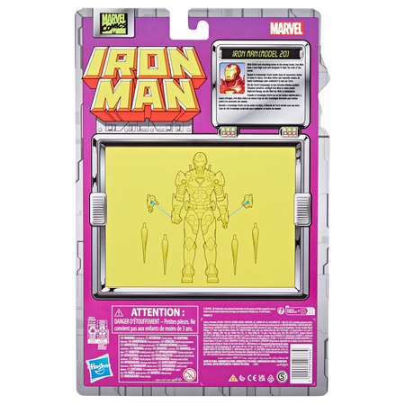 Marvel Legends Series Iron Man - Iron Man (Modèle 20) figurine échelle 6 pouces Hasbro F9027