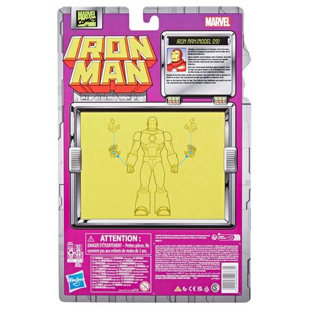 Marvel Legends Series Iron Man - Iron Man (Model 09) figurine échelle 6 pouces Hasbro F9028