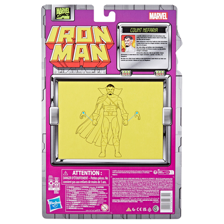 Marvel Legends Series Iron Man - Count Nefaria figurine échelle 6 pouces Hasbro F9031
