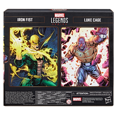 Marvel Legends Series Iron Fist et Luke Cage Ensemble de 2 figurines échelle 6 pouces Hasbro F9115