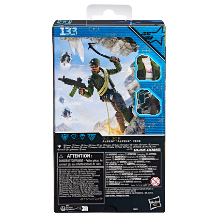 GI Joe Classified Series ALBERT "ALPINE" PINE figurine échelle 6 pouces Hasbro #133 F9431