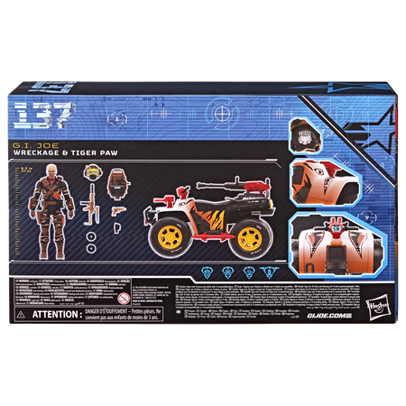 GI Joe Classified Series Tiger Force Wreckage & Tiger Paw ATV figurine échelle 6pouces Hasbro #137 (F9435)
