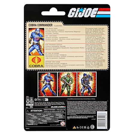 GI Joe Classified Series Retro Cardback Cobra Commander 6-inch scale action figure Hasbro F9677