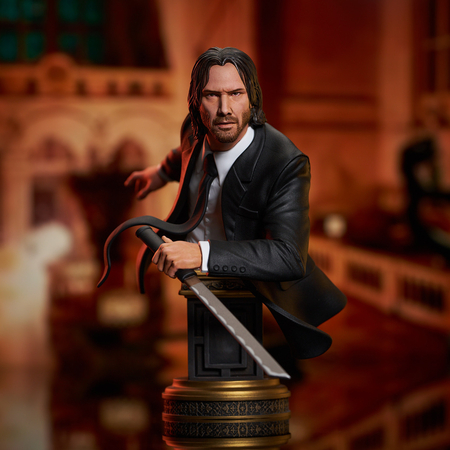 John Wick: Chapitre 3 - Mini Buste de John Wick échelle 1:6 Diamond Select 85053