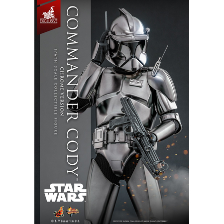 Star Wars Commander Cody (VERSION CHROME VERSION) Exclusive Figurine Échelle 1:6 Hot Toys 913142 MMS734