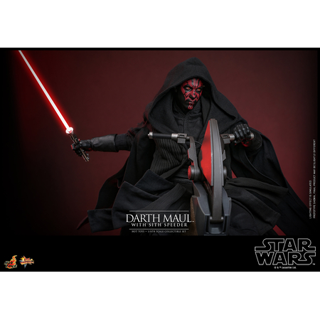 Star Wars Épisode I: La Menace Fantôme - Darth Maul avec Sith Speeder Figurine Échelle 1:6 Hot Toys 9133632