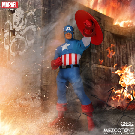 One:12 Collective Marvel Captain America – Silver Age Edition figure Mezco Toyz 76254