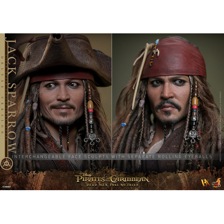 Pirates des Caraïbes: Les morts ne racontent pas d'histoires - Jack Sparrow (VERSION DE LUXE) figurine échelle 1:6 Hot Toys 9132382