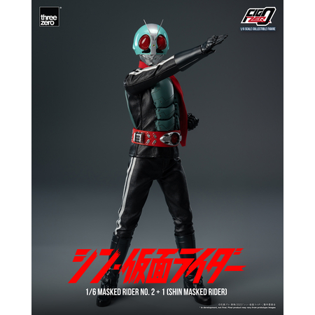 Kamen Rider - Masked Rider No.2+1 (SHIN MASKED RIDER) Figurine Échelle 1:6 Threezero 913352