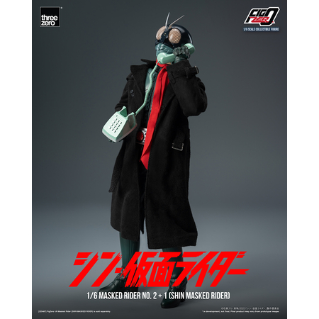 Kamen Rider - Masked Rider No.2+1 (SHIN MASKED RIDER) Figurine Échelle 1:6 Threezero 913352