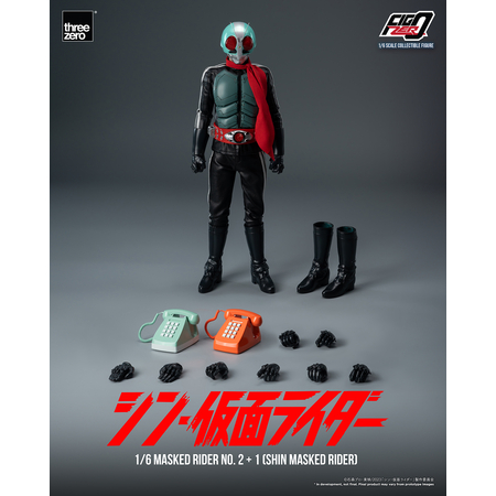 Kamen Rider - Masked Rider No.2+1 (SHIN MASKED RIDER) Figurine Échelle 1:6 Threezero 913352