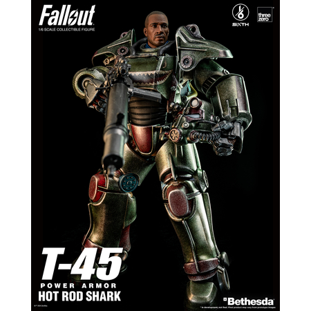 Fallout T-45 Hot Rod Shark Power Armor Figurine Échelle 1:6 Threezero 913294