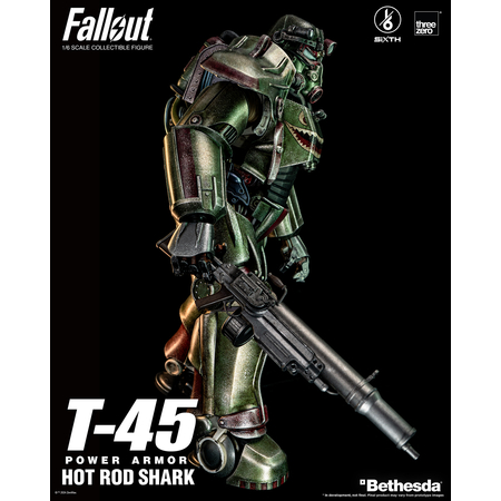 Fallout T-45 Hot Rod Shark Power Armor Figurine Échelle 1:6 Threezero 913294