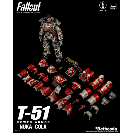 Fallout T-51 Nuka Cola Power Armor Figurine Échelle 1:6 Threezero 913208