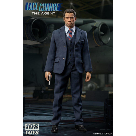 Face Change The Agent John 1:6 Scale Figure 108Toys 108005