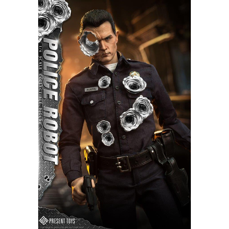 Robot Police Figurine Échelle 1:6 Present Toys PST-SP62