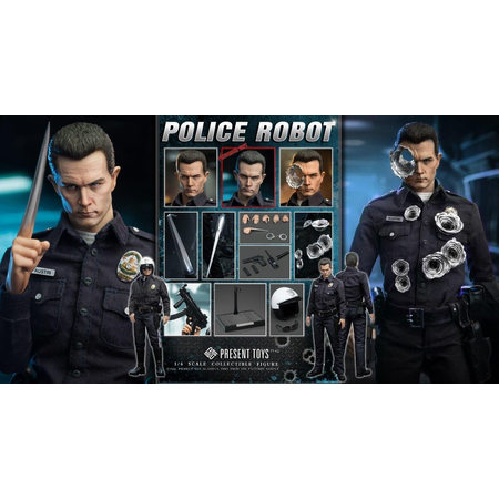 Robot Police Figurine Échelle 1:6 Present Toys PST-SP62