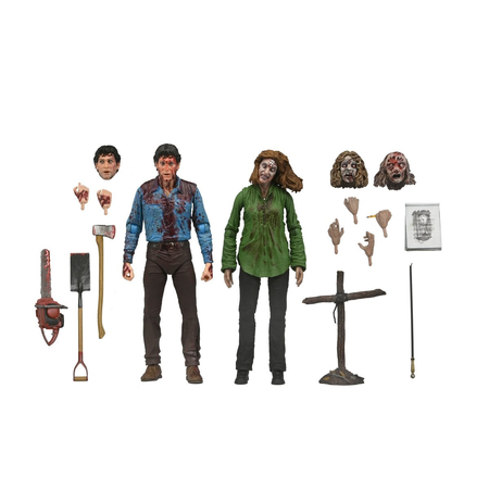 Evil Dead Ultimate Bloody Ash et Cheryl Williams Ensemble de 2 figurines échelle 7 pouces NECA 41979