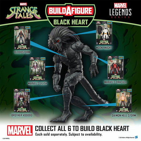 Marvel Legends Series Strange Tales (BAF Blackheart) Ensemble de figurines échelle 6 pouces Hasbro