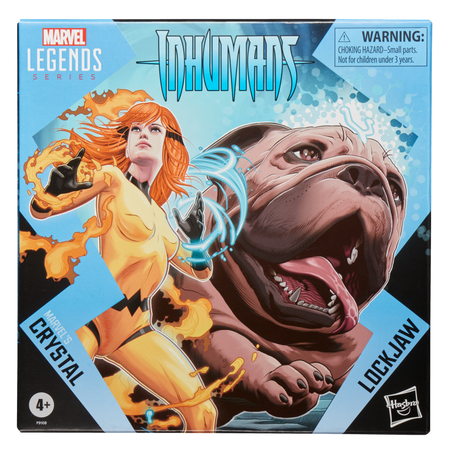 Marvel Legends Series Marvel's Crystal et Lockjaw Figurines échelle 6 pouces Hasbro F9108
