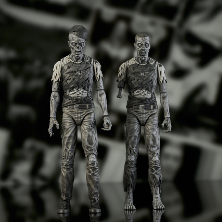The Walking Dead (Comic Series 2) Negan and a Walker Deluxe Action Figure Set Diamond Select 85528