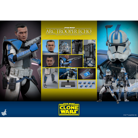 Star Wars The Clone Wars ARC Trooper Echo 1:6 Scale Figure Hot Toys 913578 TMS133