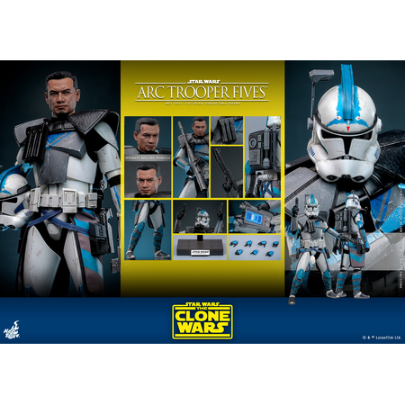 Star Wars The Clone Wars ARC Trooper Fives 1:6 Scale Figure Hot Toys 913577 TMS132