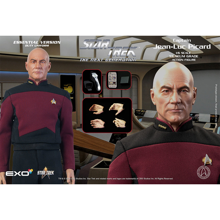 Star Trek: The Next Generation - Captain Jean-Luc Picard (Essential Duty Uniform) 1:6 Scale Figure EXO-6 (9135022)