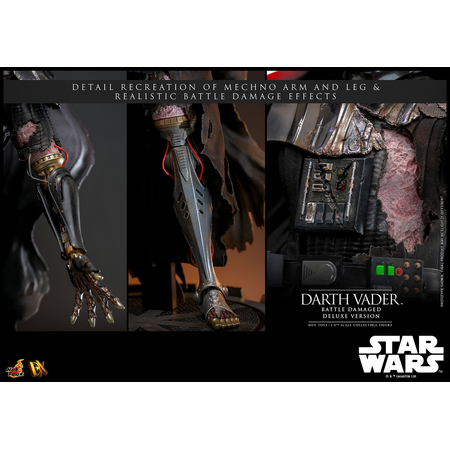 Star Wars Darth Vader (Battle Damaged) DELUXE VERSION 1:6 Scale Figure Hot Toys 9136122 DX45
