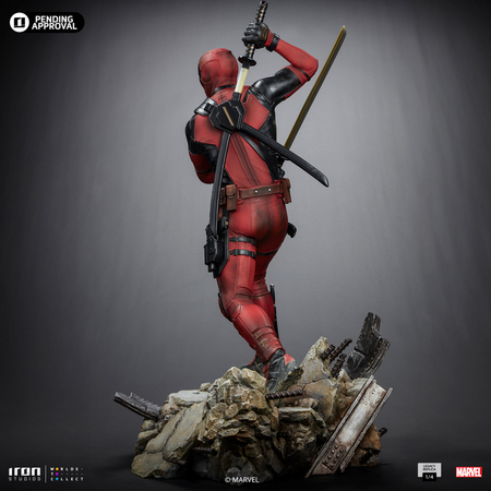 Marvel Deadpool (from Deadpool & Wolverine movie) Quarter Scale 1:4 Statue Iron Studios 913617