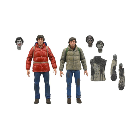Le Loup-Garou de Londres Jack et David Ensemble de 2 figurines échelle 7 pouces NECA 04949