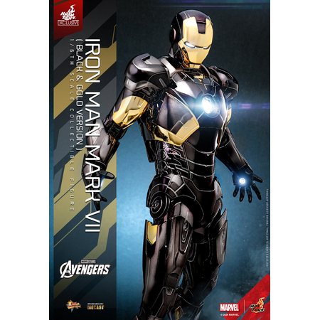 Marvel Iron Man Mark VII (Black and Gold Version) 1:6 Scale Figure Hot Toys 913356 MMS741D61