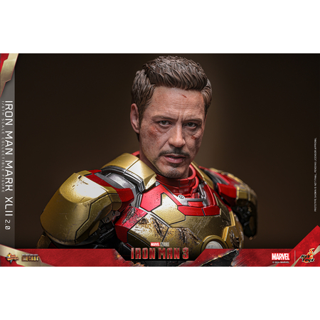 Marvel Iron Man 3 Iron Man Mark XLII (Mark 42) 2_0 1:6 Scale Figure Hot Toys 913628 MMS758D65