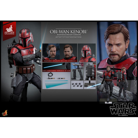 Star Wars Obi-Wan Kenobi (Mandalorian Armor) 1:6 Scale Collectible Figure Hot Toys TMS126 913390