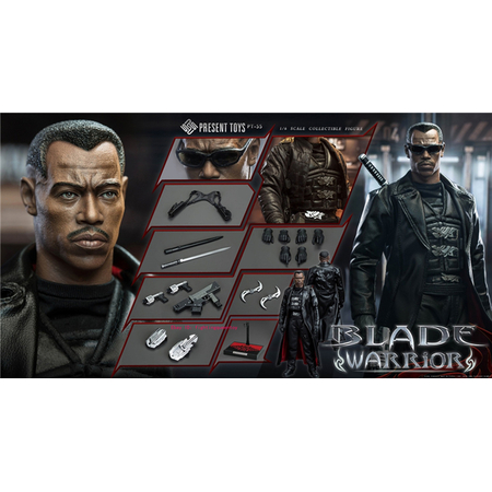Blade Chasseur de Vampires Figurine Échelle 1:6 Present Toys PT-SP55
