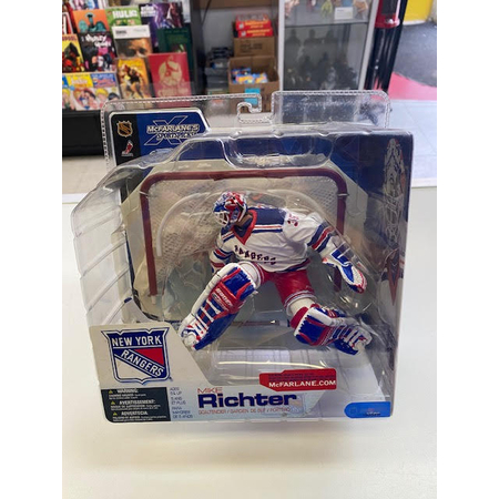 NHL Mike Richter Rangers  New York goalie  action figure Mcfarlane Toys
