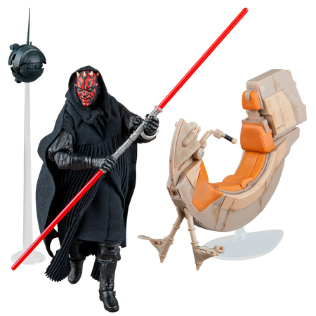 Star Wars La Menace Fantôme The Black Series Darth Maul & Sith Speeder figurine échelle 6 pouces Hasbro G0328