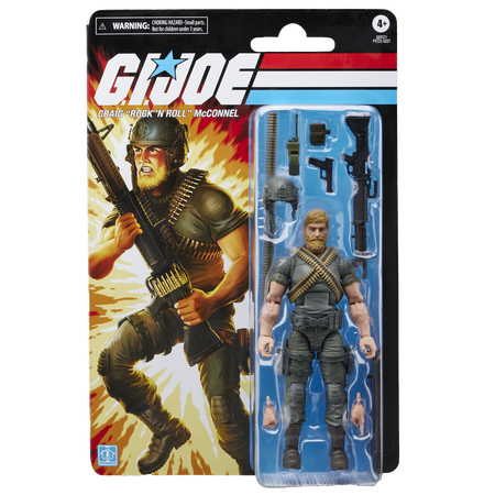 GI Joe Classified Series Retro Cardback Craig “Rock ’N Roll” McConnel figurine échelle 6 pouces Hasbro G0957