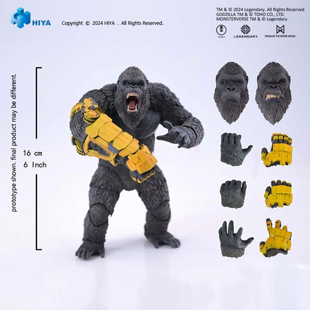 Godzilla x Kong: New Empire Kong Beast Glove Exquisite Basic Action Figure - Previews Exclusive Hiya Toys 420437